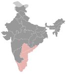 Inde • |1529/1736| • dynastie Nayak: carte